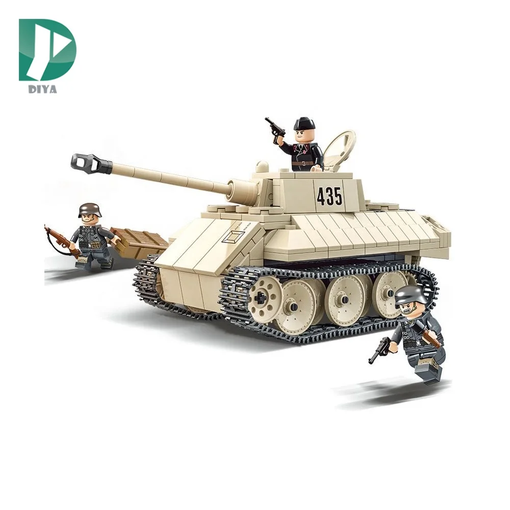 446pcs VK 1602 leopard tank army bricks 3d toy blocks toys building