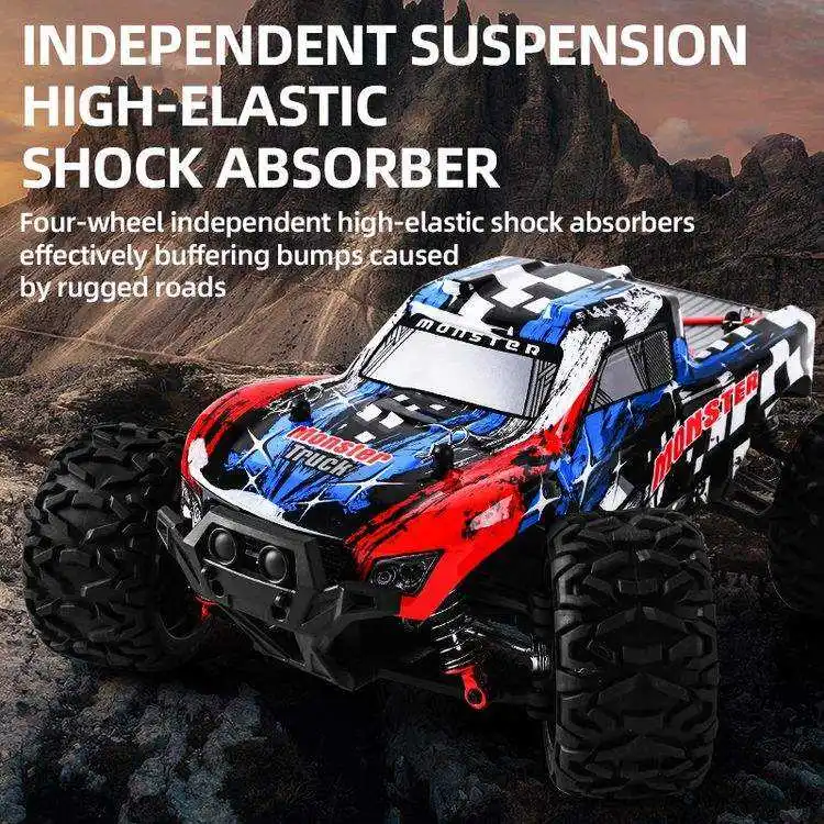 1/16 Professional Power Brushless 4WD Racing High Speed RC Truck Toys 2.4ghz Off-Road Remote Control High Speed Drift Car Toys