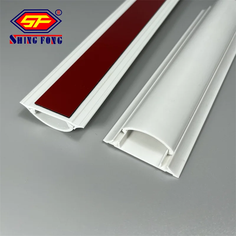 Various Size D Shape Cable Trunking Curved Cord Cover Floor PVC Wiring Trunking