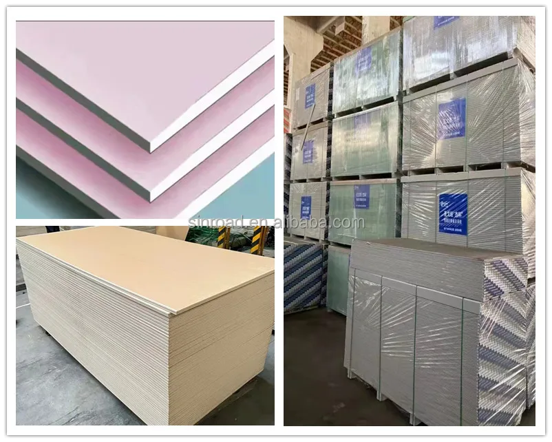 ASTM 12mm standard drywall plaster board for wall partition