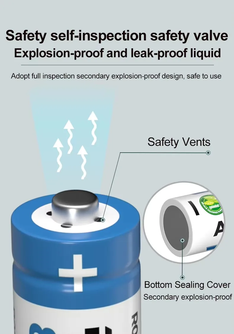 PUJIMAX High Capacity 10Pcs AA 800mAh Rechargeable Battery Pack 1.2V Nimh AA Battery For Power Tool Remote Control