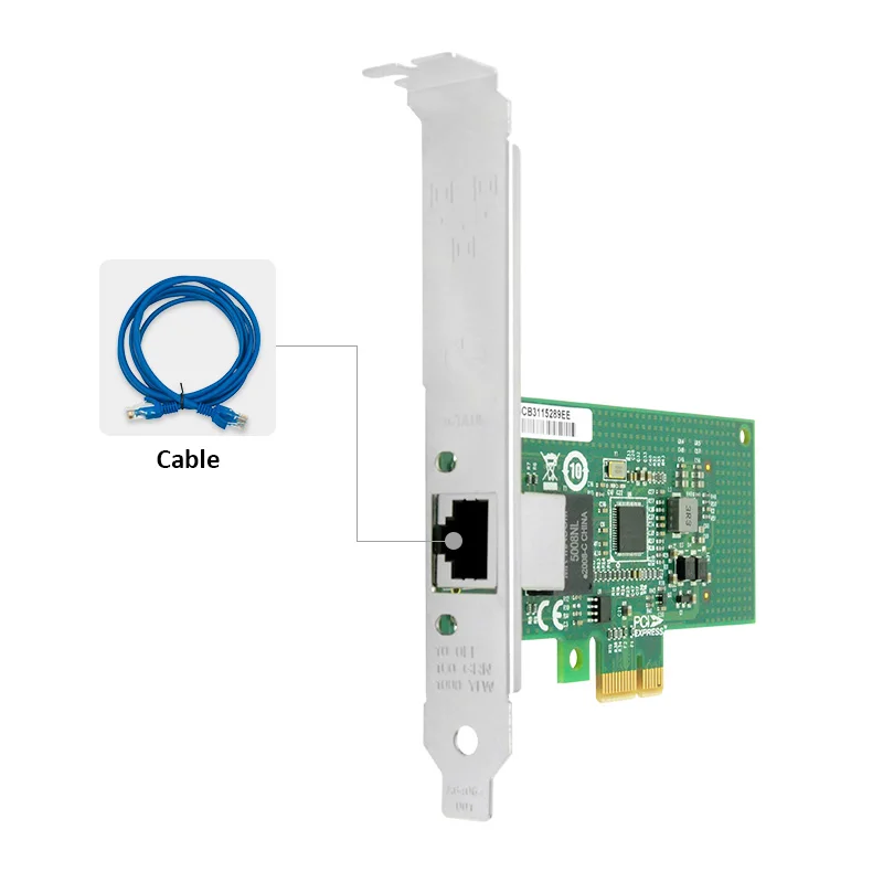 PCI Express x1 Gigabit Single-port Copper Network Card based on Intel I210 chipset for desktop