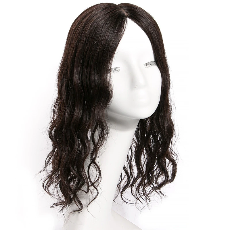 2022 Popular Fast Shipping Wholesale 100% Real Virgin Brazilian Human Hair Topper For Women Hair Toupees 8*12cm