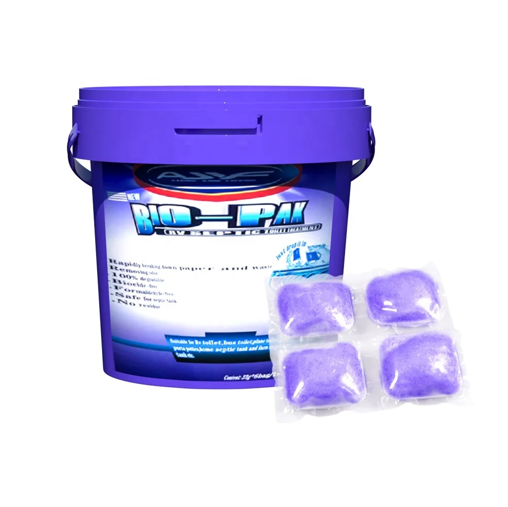 AJYF Toilet Cleaner/Cleaning Enzyme Dissolving Paper in Truck Odor Eliminator Toilet RVS Bio-Pak Septic Tank