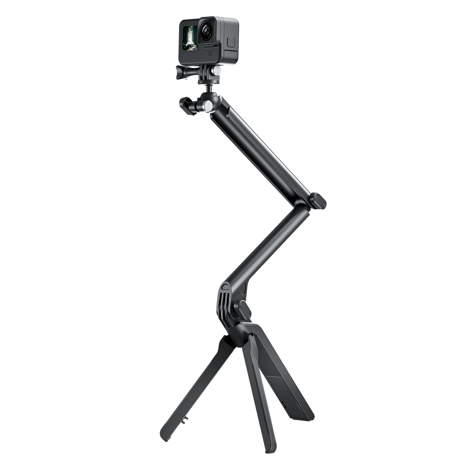 Telesin new 3-Way  with Integrated foldable tripod and 360 rotary ball head mount