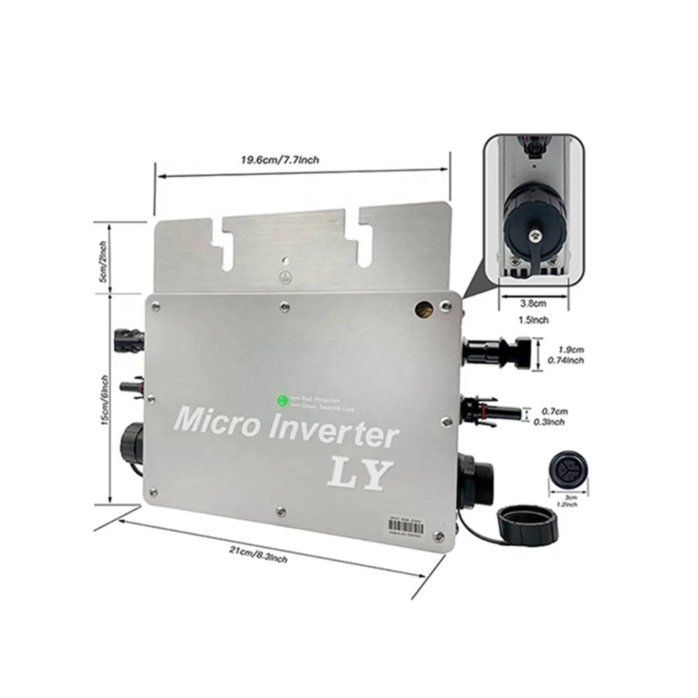 grid tie solar panel nep bdm600 micro inverter pv dcac mppt solar grid tie micro inverter 600w