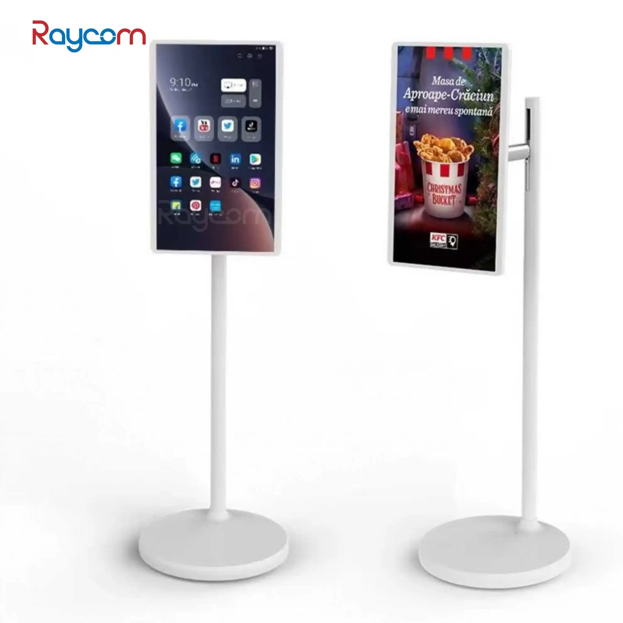 Raycom Portable 21.5 27 32 Inch TV Touch screen Movable Rechargeable Lcd Standbyme Smart Tv Android System Incell Touch Screen