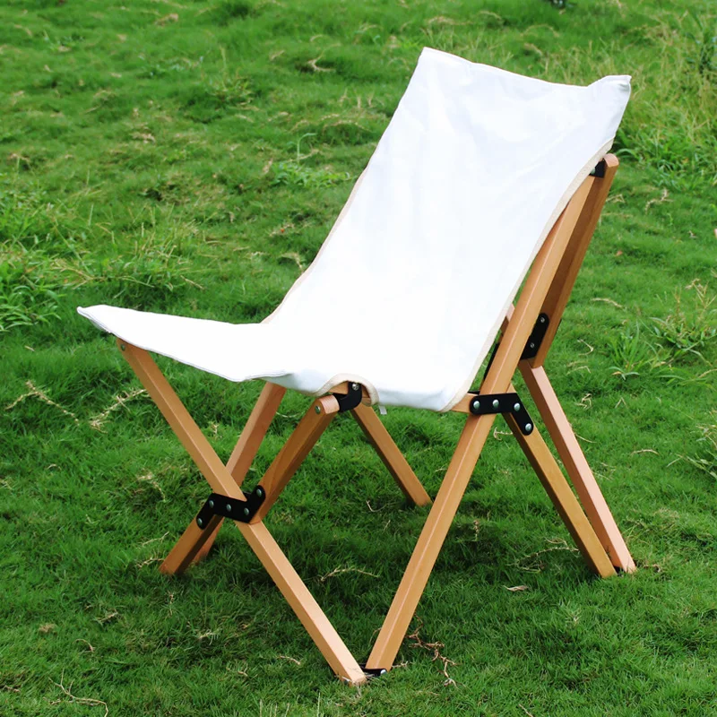 High Quality Outdoor Leisure Folding Kava Chair  Portable Wood Folding Chair  Fishing Picnic Travel Camping