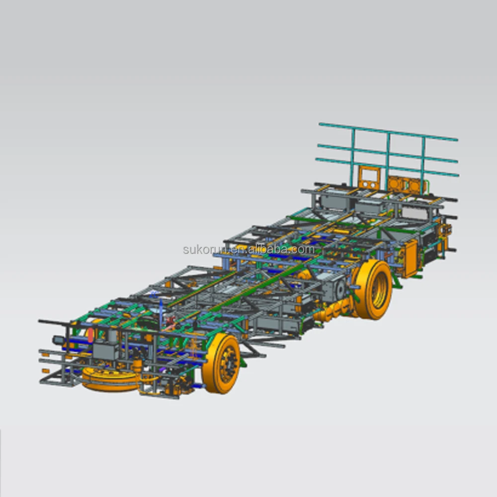 120KW Powerhouse: Heavy-Duty EV Chassis with 6.5-Ton Front and 11.5-Ton Rear Axles Permanent magnet synchronous motor