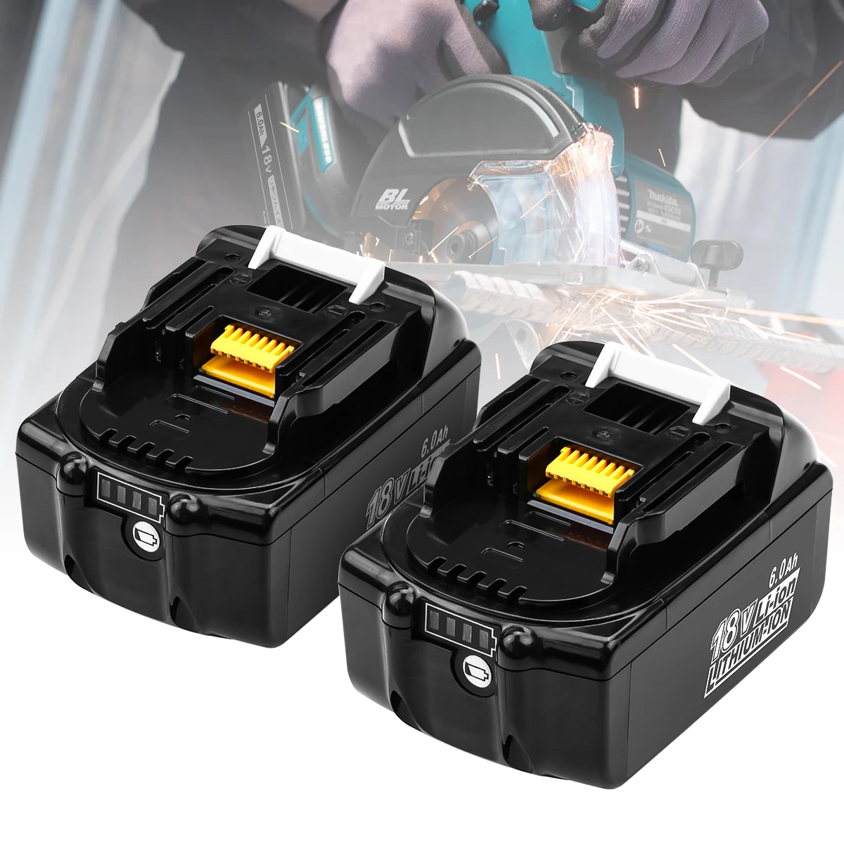 18volt lithium ion battery pack 6000mAh battery for Milwaukees cordless drill screwdriver drill