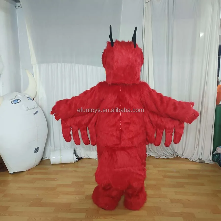 Efun MOQ 1 PC professional custom Furry Eagle Mascot Costume Cosplay Cartoon walking Animal Mascot costume For Adult