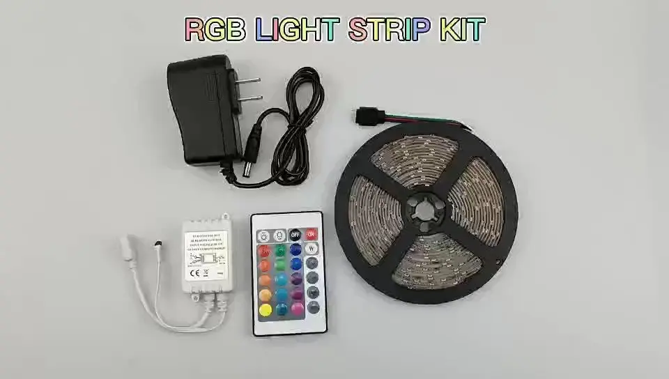 Водонепроницаемый 24 ключа пульт дистанционного управления RGB 2835 DC12V 54led 5 м/roll Светодиодная лента умное управление гибкий светодиодный светильник