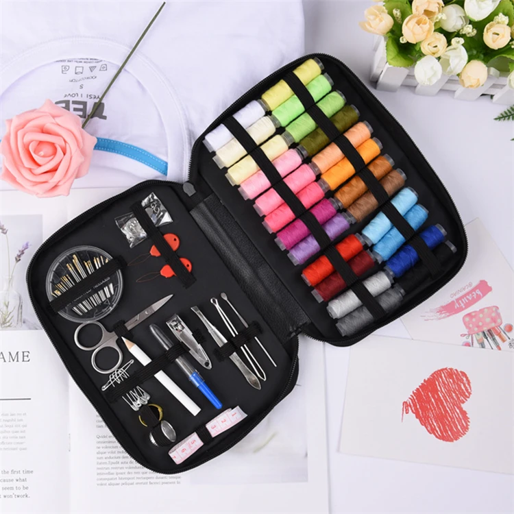 Sewing KIT for Premium Sewing Accessories include XL Spools of Thread and Most Useful Colors ,Emergency Repairs, Travel, Kids