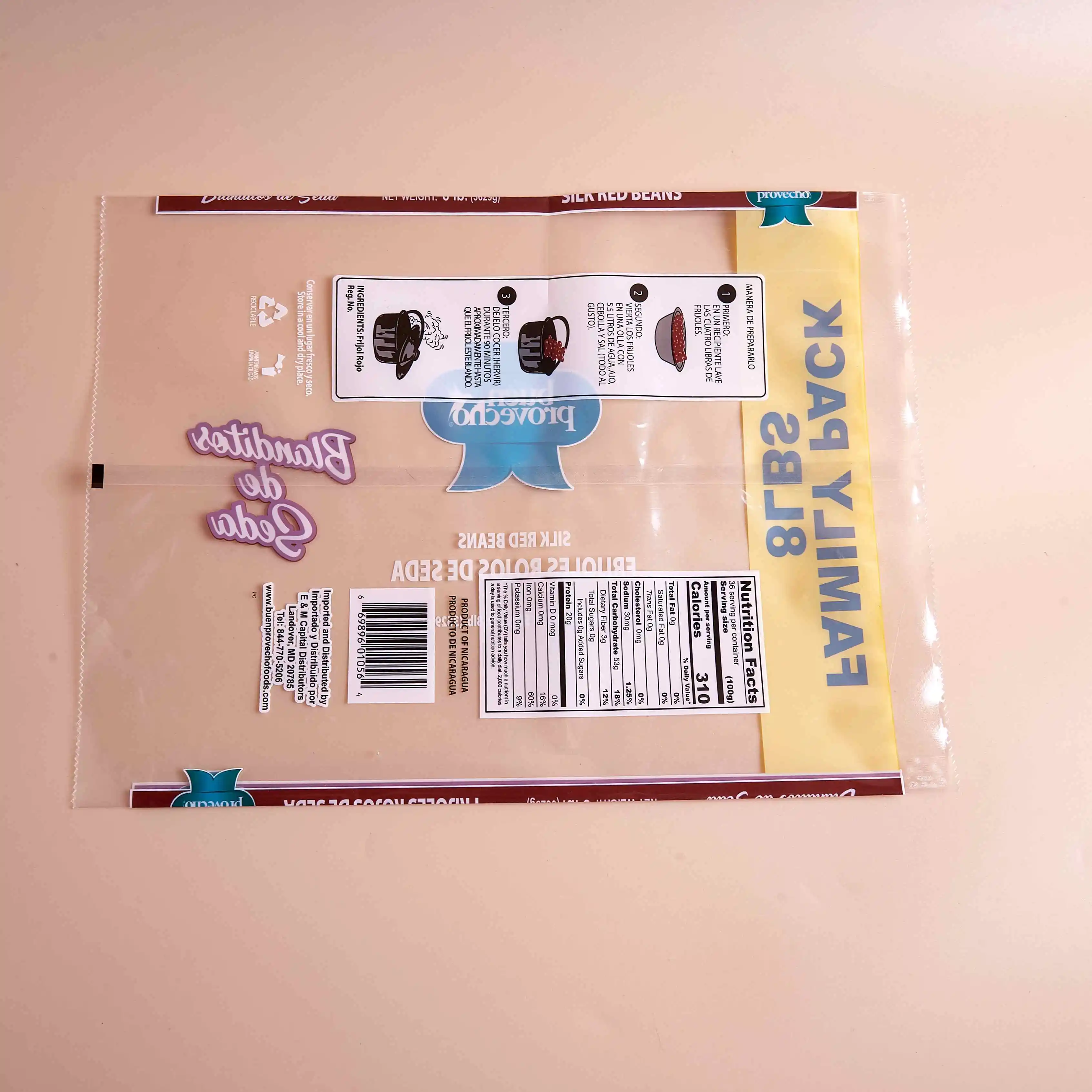 China manufacturer food grade laminated bags custom printed biscuit back center seal plastic bag for snack