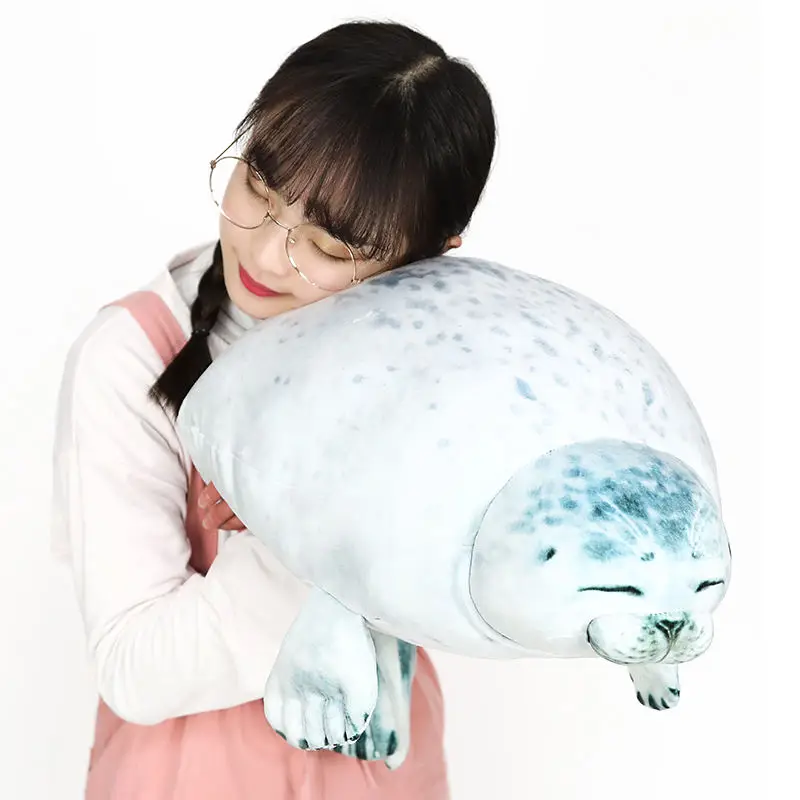Custom Design Doll Cute Stuffed Plush Seal Plush Animal Pillow Soft Plush Toy Duck Shaped Pillow