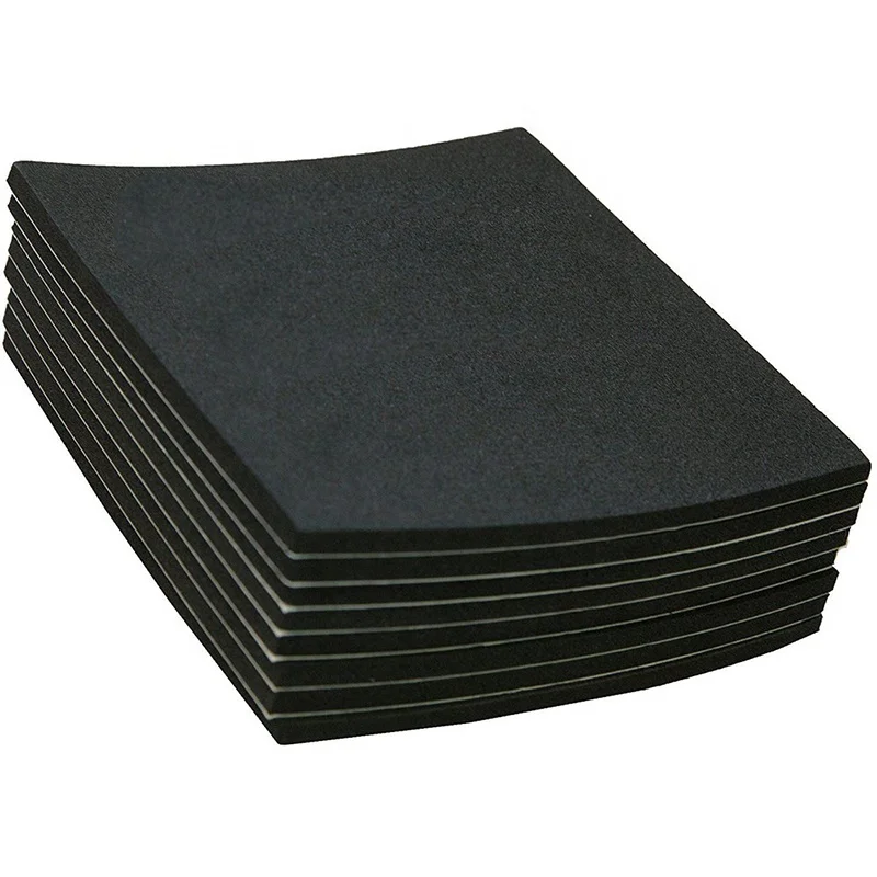 WST Factory Customized 2mm Closed Cell Black SBR Rubber Sheet Rubber Raw Material Neoprene Foam Roll for Bags Mats