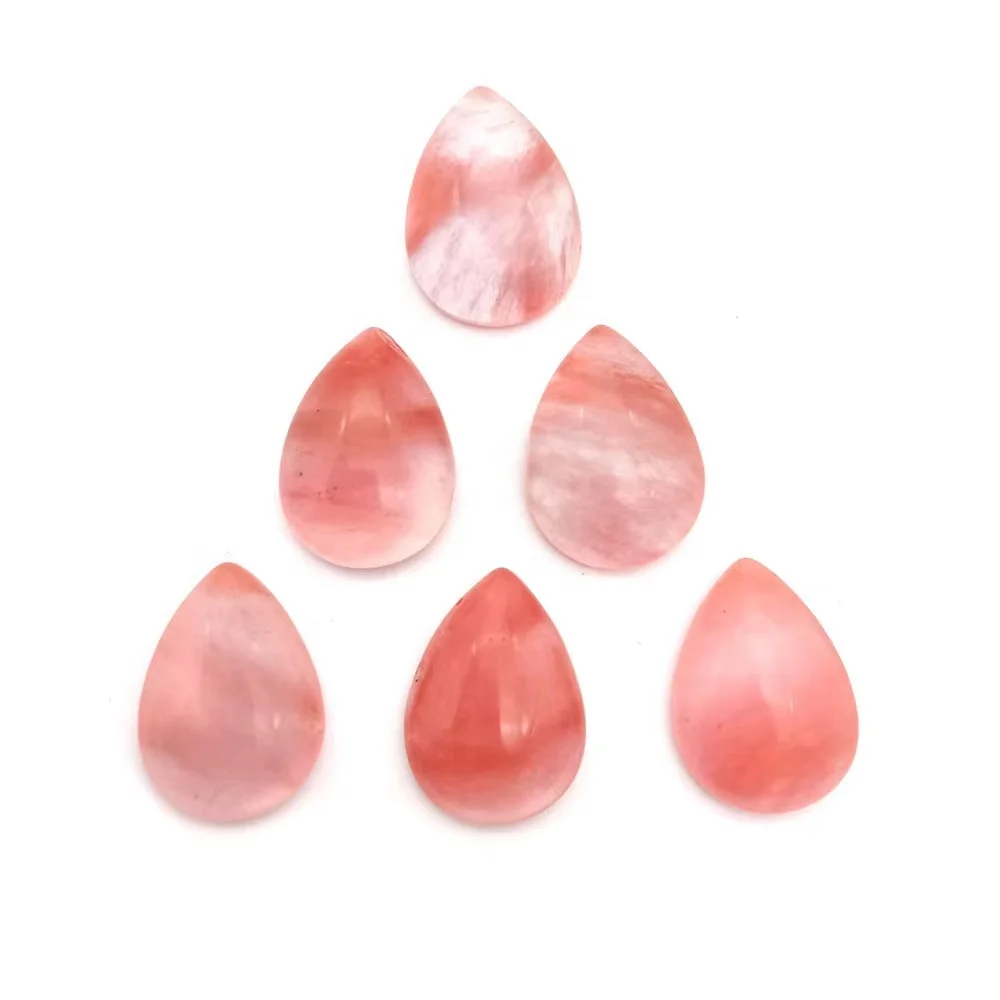 Natural Healing Stone Water Tear Drop Pendants