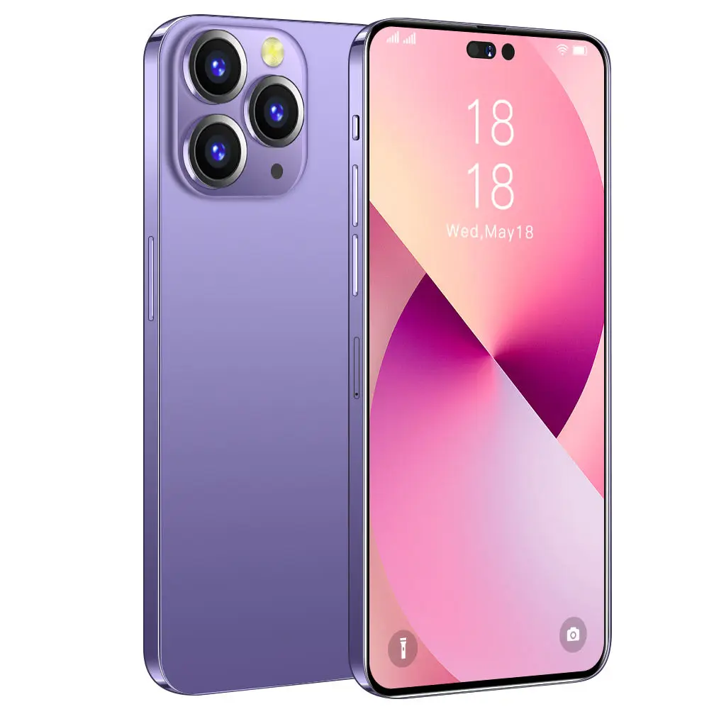 PHONE I14 PRO MAX 6.7 inch 48MP+108MP 16GB+1TB 10 Core 5G Smart Cell Phones Large Capacity Battery Mobile Android Smartphone