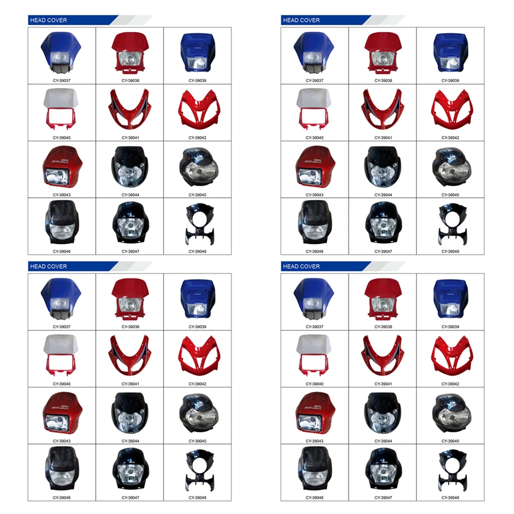 Запчасти для мотоциклов передняя фара в сборе мотоцикла накладка на фару YAMAHA SUZUKI Honda