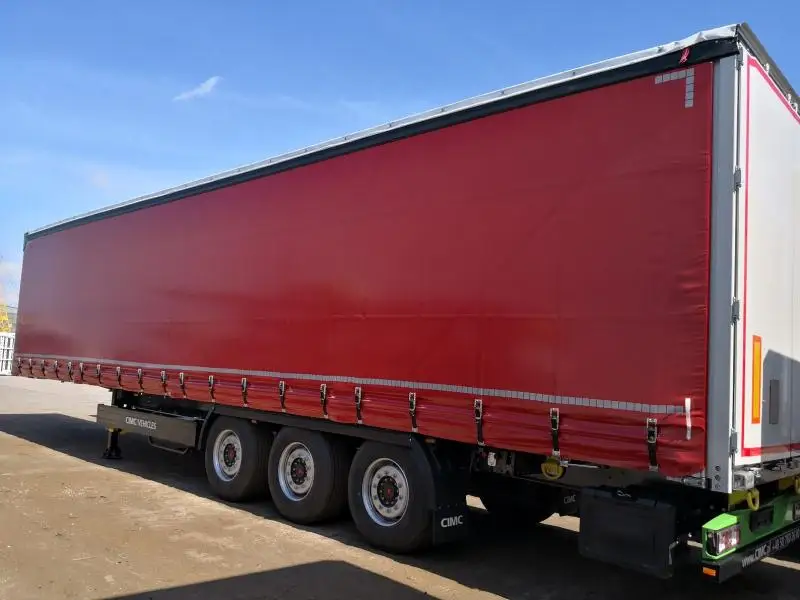  53ft АДР DOT ISO Алюминиевый рулон Брезентовая занавеска для фургона боковой
