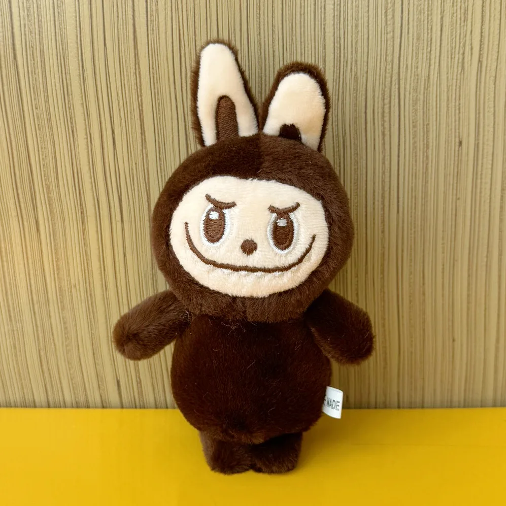 Cross-Border Labubu Plush Keychain Cartoon Trinket Pendant Trend Cloth Plush Doll Toy