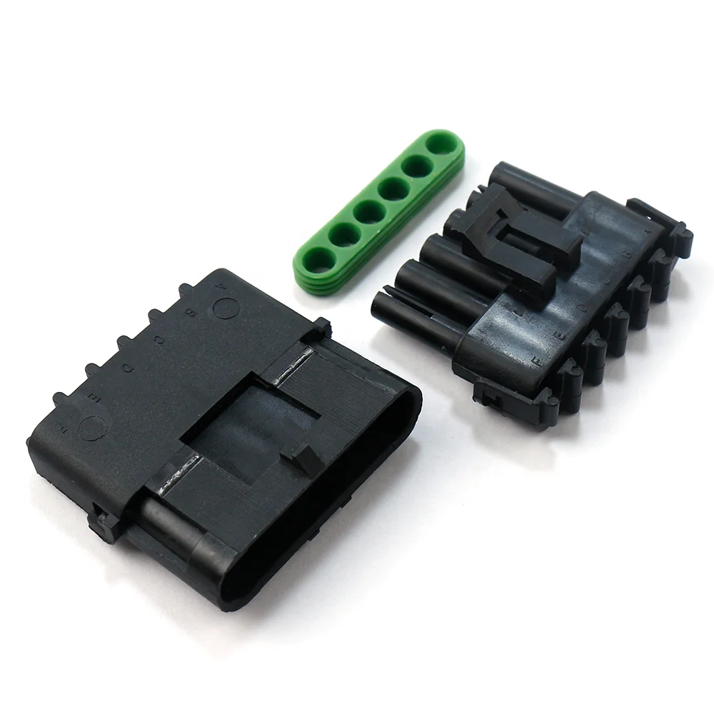 6Pin sealed waterproof automotive electrical connector 2.5 Series AMP Connectors DJ3061Y-2.5-11/21