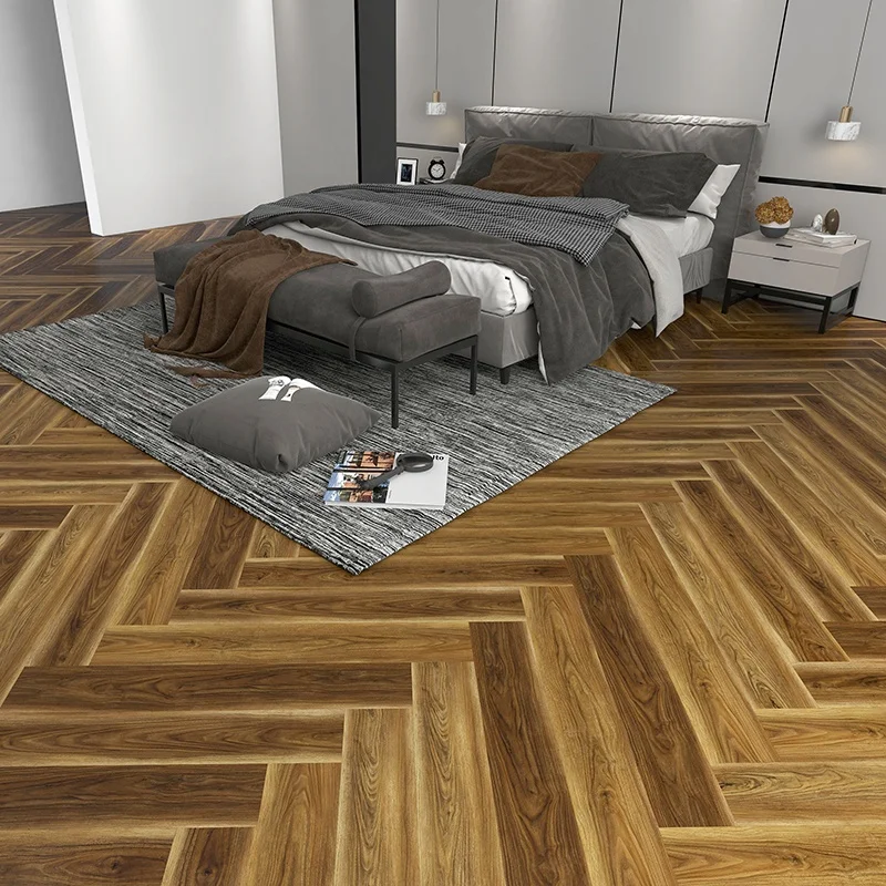 Flooring factory direct sales high-end laminate herringbone floor star hotel scene