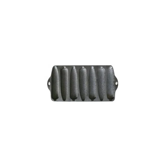 Corn Cob Shaped Cast Iron Cornbread Pan Corn-shaped Bakeware 7 Holes Bread Frying Pan Cast Iron Baking Pan for Oven