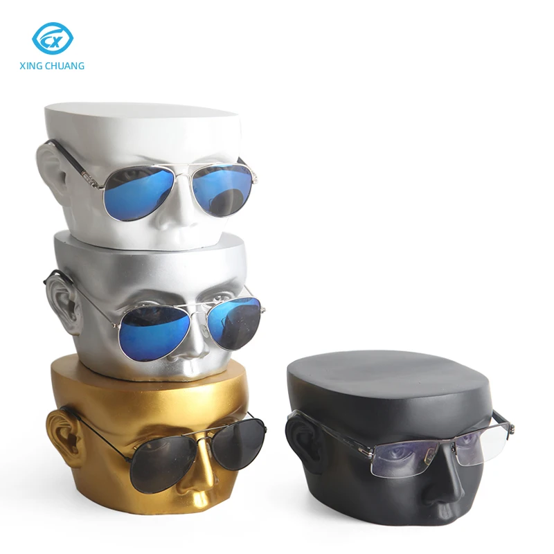 Wholesale Creative Glasses Display Racks Head Model Eyeglasses Props High Quality Desktop Sunglasses Display Bracket Stand