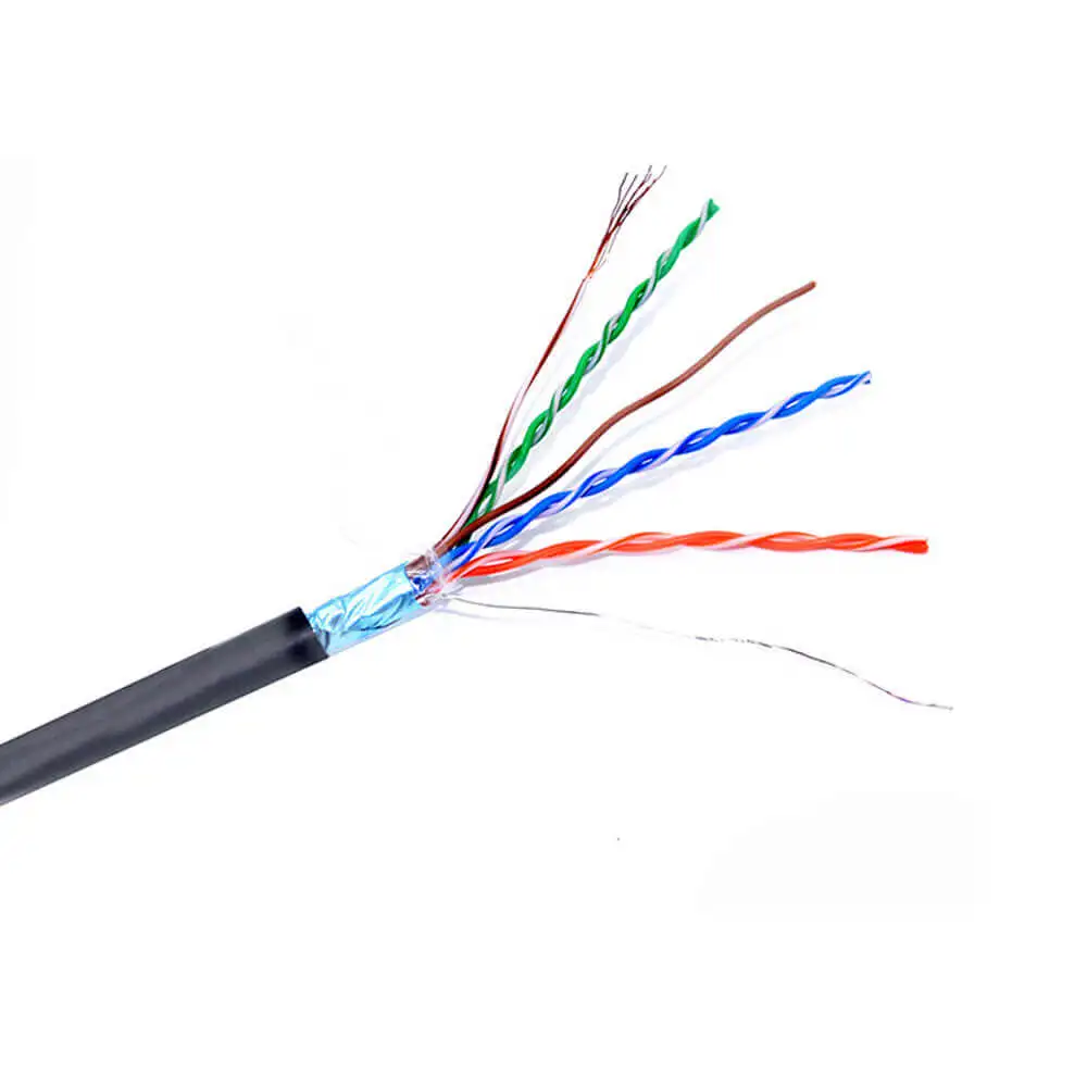 stranded orange yellow grey black color best price fluke test cat6 shielded ftp cat 6 network ethernet external cable supplier