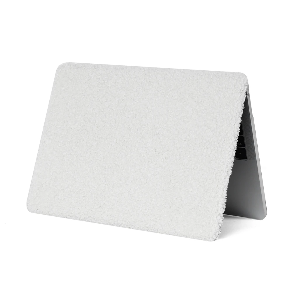 Velvet Milky Teddy Beige Hard Case Cover for MacBook Air 13 Pro 13 14 16 15 Air 13 12 inch Laptop M2 Air Pro 2022 case