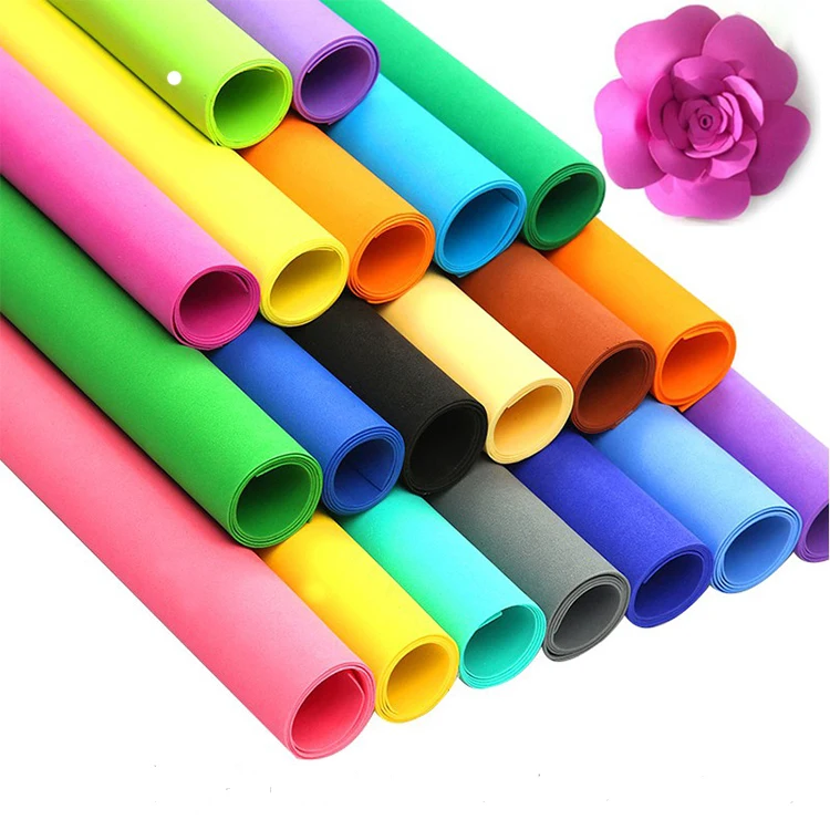 Customized 1mm Color Craft Goma Eva Foamiran Foam Sheet