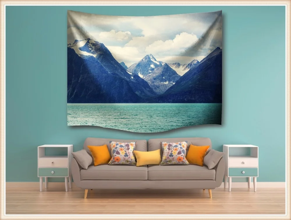 Unique Design digital printing polyester chinese tapestry wall hangings