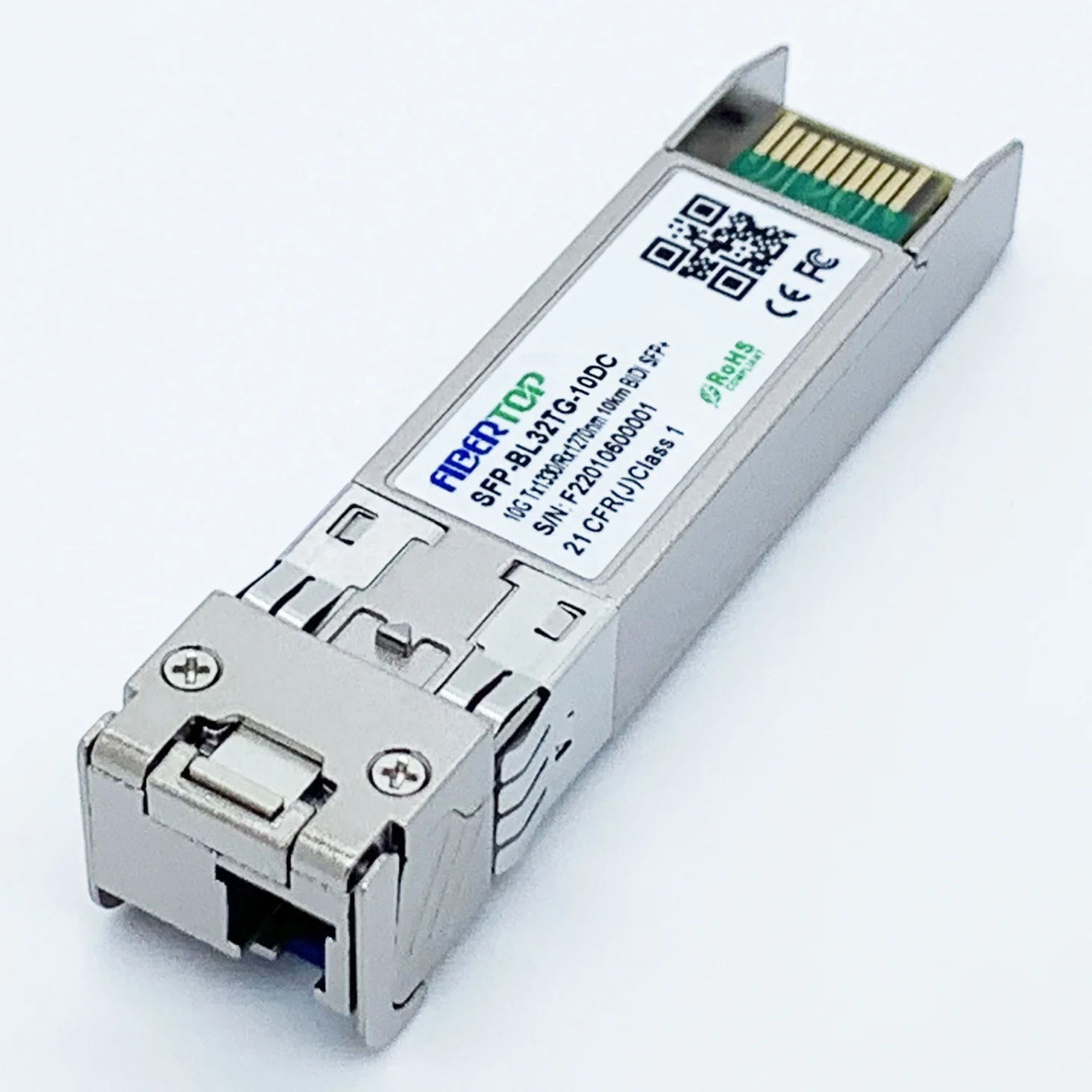 Оптический модуль приемопередатчика FIBERTOP 10G SFP + BIDI tx1330 нм/rx1270 нм 10 км