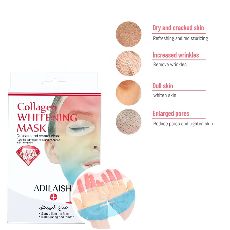 Wholesales private label whiten Facial collagen crystal Hydrogel Mask korea anti wrinkles Facial Mask