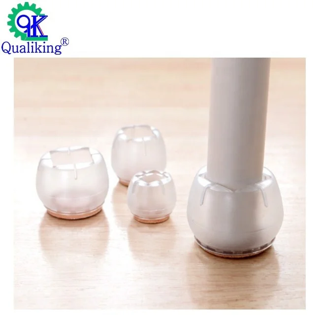 
Durable thickened transparent table chair wardrobe plastic furniture leg non-slip protective cover 