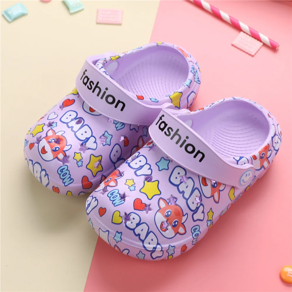 
Children Toddler EVA Factory Customized Logo Kid Garden Clog Shoes Little Girls Slippers New Croc Shoes for Boys 