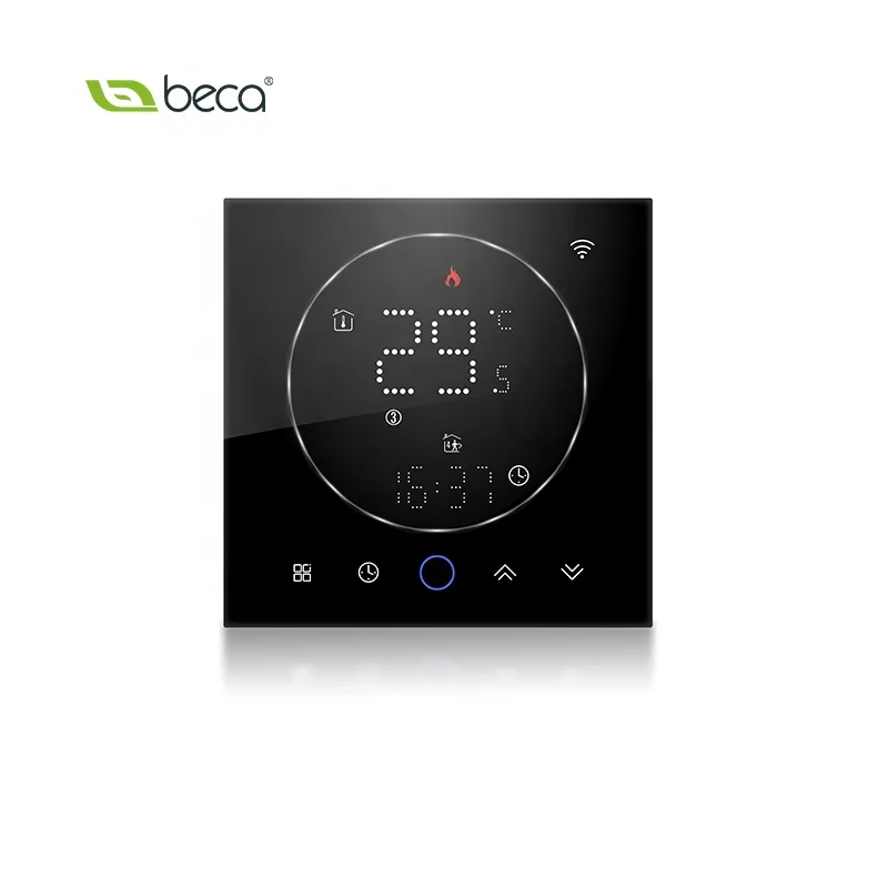 Becasmart BHT-008 нагревательный термостат гнездо HVAC умный Wi-Fi беспроводной Wifi для виллы ванная комната торговый центр больничный отель