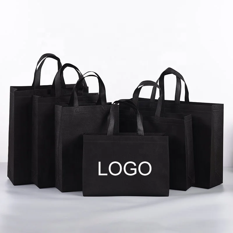 Wholesale Custom size colour logo eco friendly recyclable laminated non woven pp woven tote shopping bag