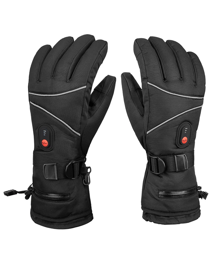 heated gloves 5V Rechargeable Lithium Battery  gloves  and Back  rechargeable waterproof heating warm gloves
