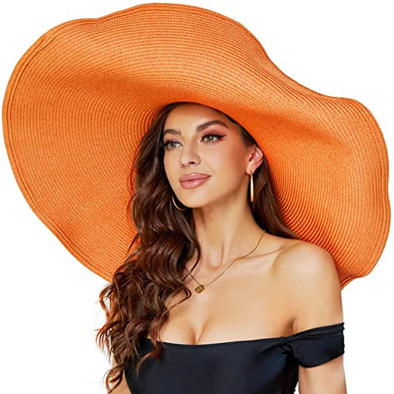 Sun Visor Straw Hats Summer For Women Beach Hat Sun Visor Uv Protection Sunshade Hat Large Brim With Custom Logo
