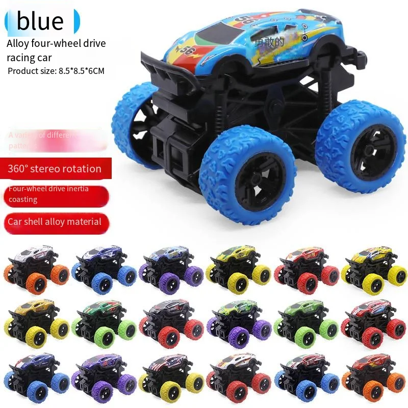 Hot Sale Four Wheels Small Off Road Vehicle 360 Rotation Toy Trucks Friction Toy For Kids