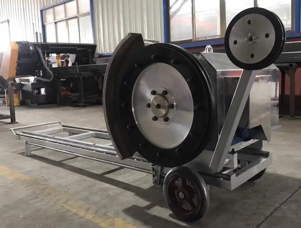 Алмазная проволочная пила машина для отделки блоков 18 5 кВт 22 резки бетона снятия строительной