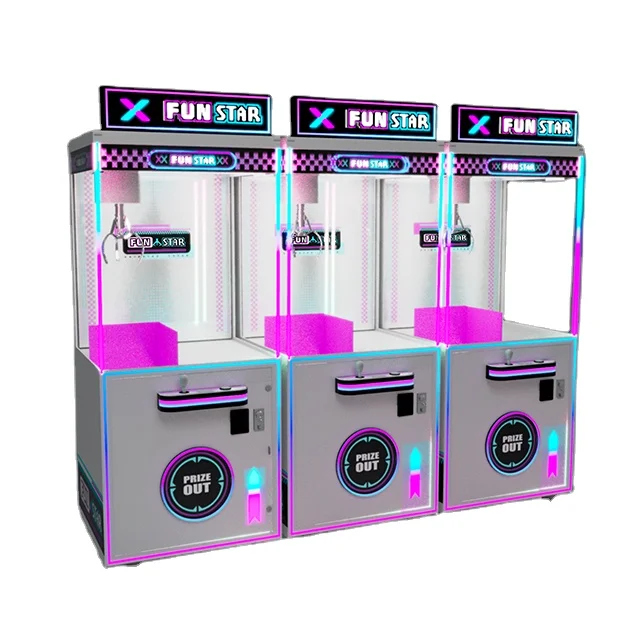 Neofuns 31 Inches Claw Crane Machine Fun Star Full Metal Cabinet Coin Operated Games Toy Vending Machine for Sale Kits
