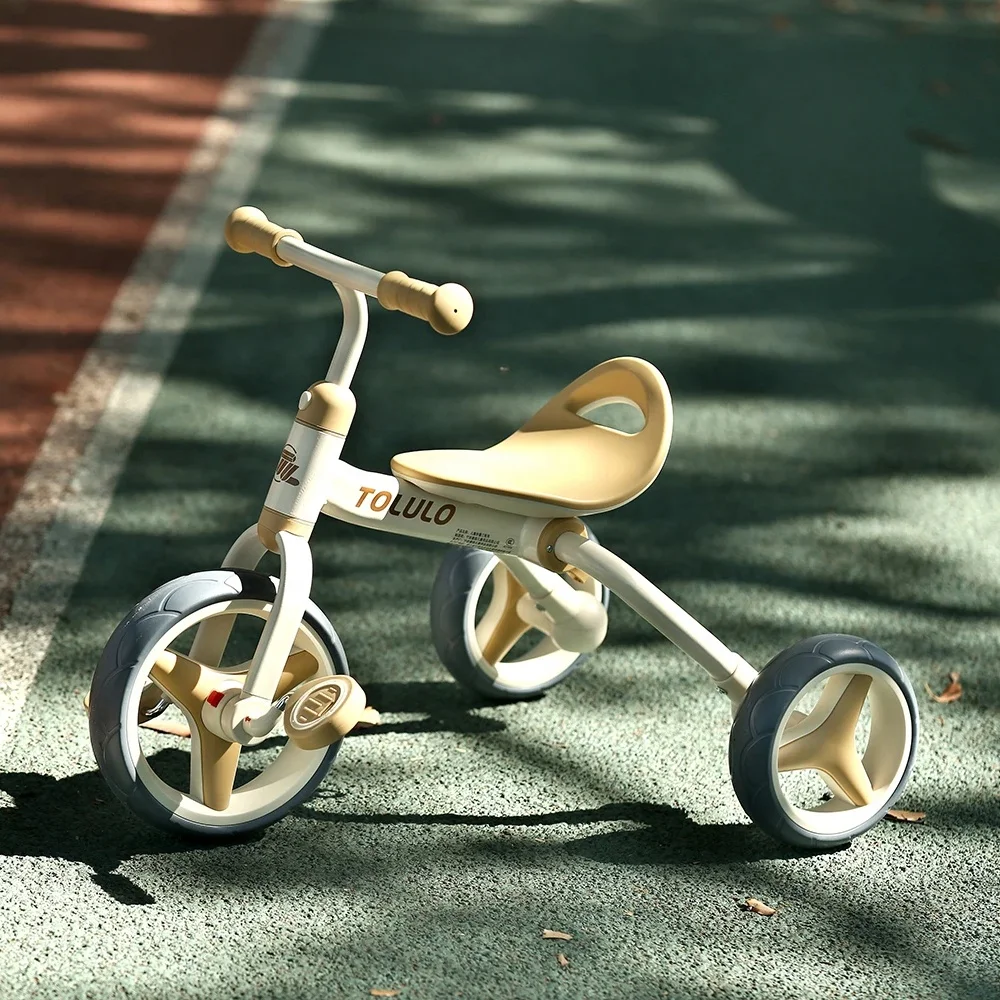 3 Wheel Ride on Car Kids Balance Bike Toy Children Bike Foldable for 2-6 Years Old Kids Tricycle Baby Walkers