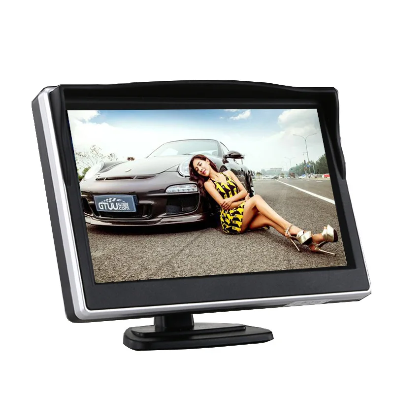 tft car system 5 inch Reversing display motorized lcd car monitor
