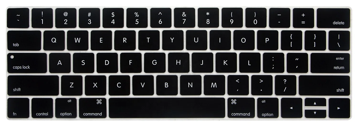 Цветной мягкий чехол для клавиатуры ноутбука с английской раскладкой Macbook Air 2019/2020 Pro 13 3