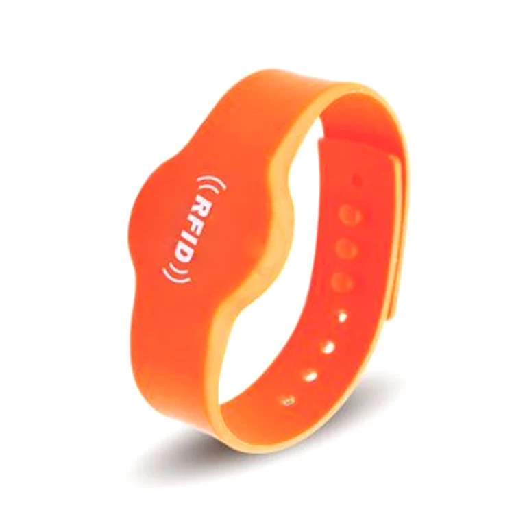 Colorful Custom Waterproof RFID NFC Chip Silicone Bracelet / Wristband
