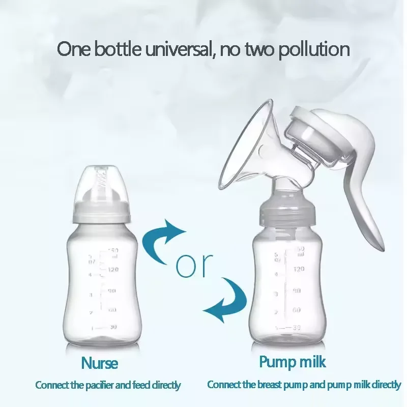 High Quality Portable Silicone Manual Massage Cordless Sucker Milk Saver Breastfeeding Collector Extractor Manual Breast Pump