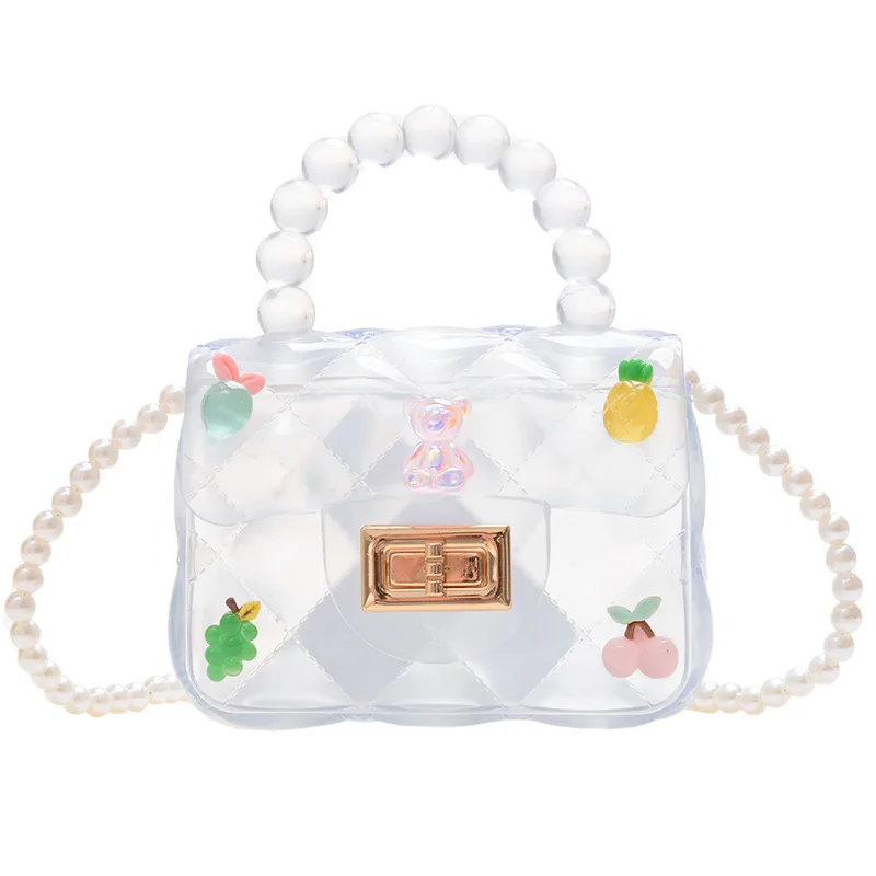 2025 New Jelly Bag Messenger Bag, Girl Fashion Handbag ,Transparent PVC Bag , Girls Clutch Bag Gift Items